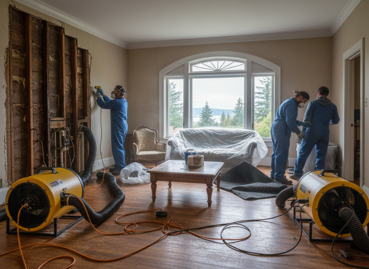 Drying Out Homes After Pipe Leaks In Older Seahurst Neighborhoods