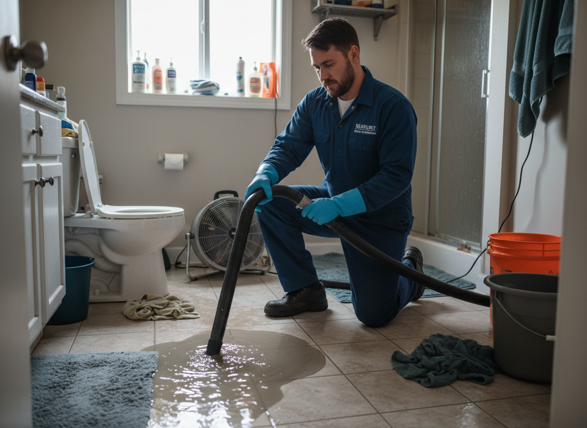 Toilet Overflow Cleanup in Seahurst, WA